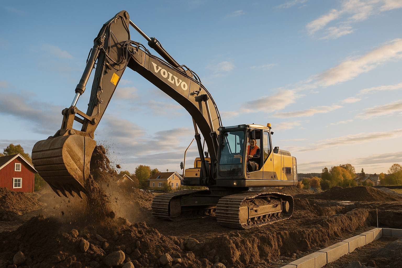 Ekvall Anläggning & Maskin - Grävmaskiner i arbete
